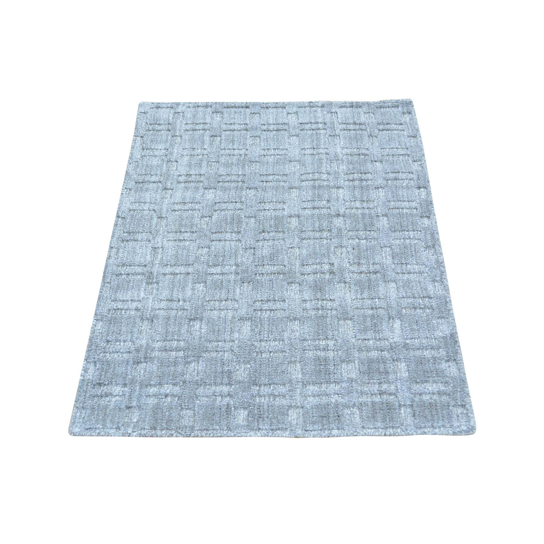 Handloomed Modern Design Oriental hand knotted shine cotton rugs