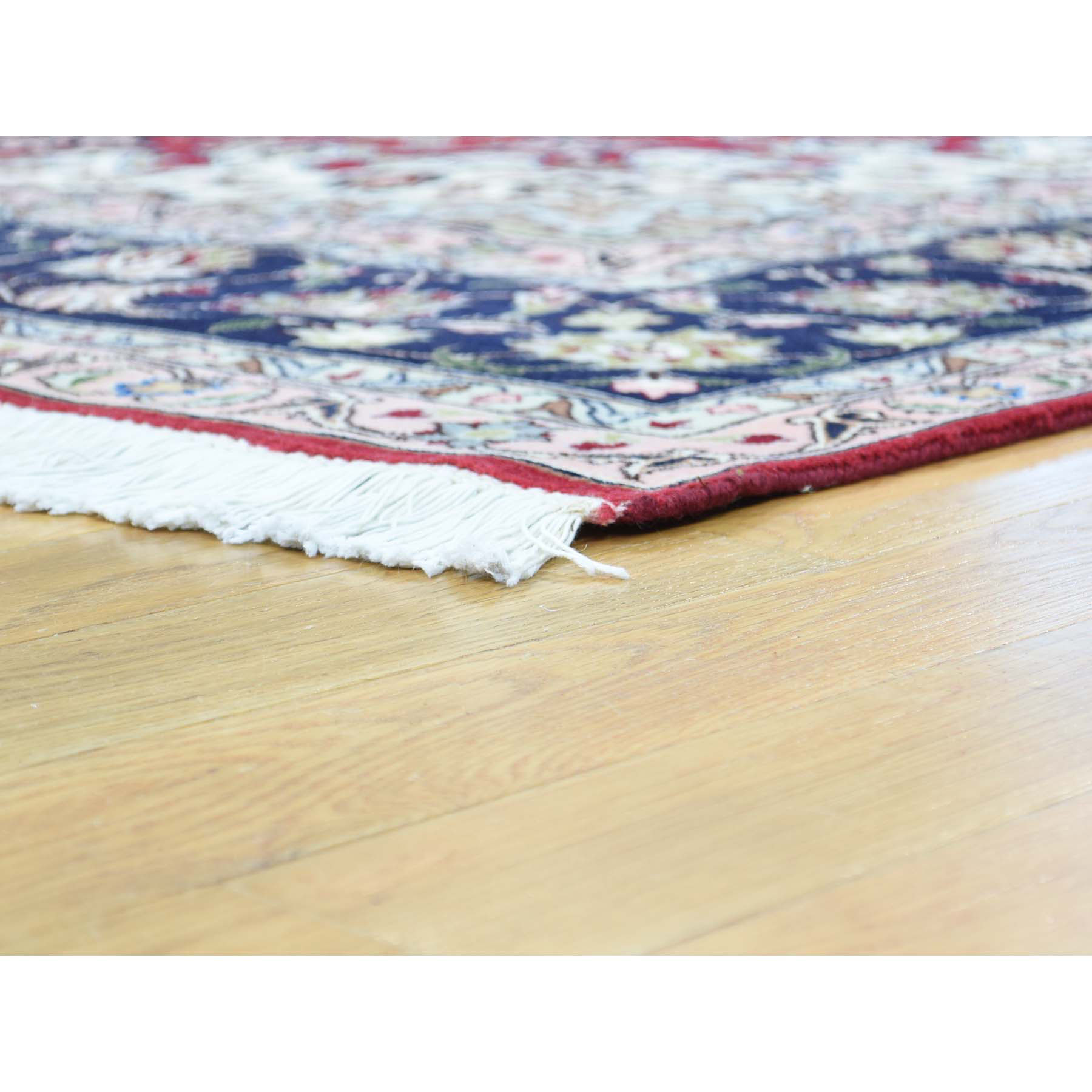 6'6"x10' Hand Woven Persian Tabriz Wool And Silk 400 KPSI Oriental Rug 