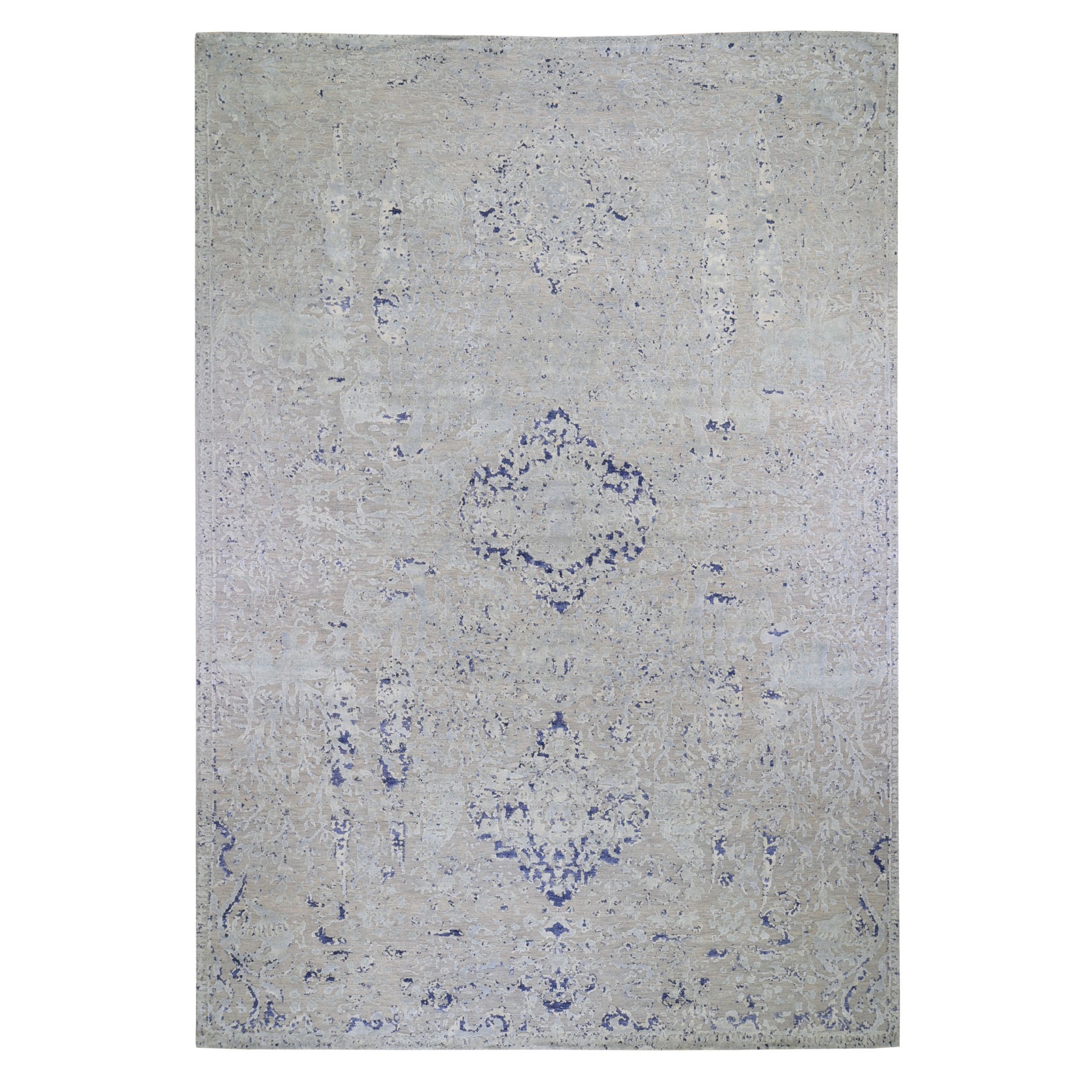 Modern Wool and Sari silk oriental handloom rugs, collection at merchants of Asia in USA |