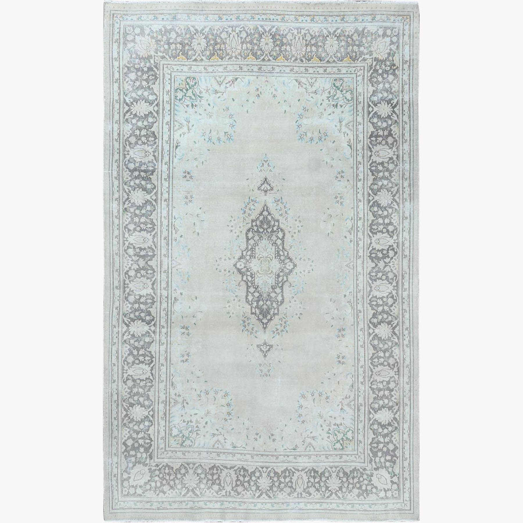 White Washable Peshawar hand-knotted Oriental Rugs - MERCHANT OF ASIA