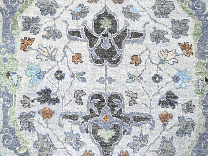 8'10" x 16'0" New Hand Knotted Ivory Wool Rectangle Oriental Rug - MOA10210092