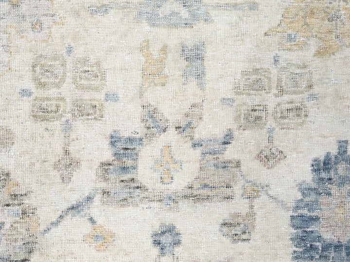 10'0" x 13'9" New Hand Knotted Ivory Wool Rectangle Oriental Rug - MOA10210225