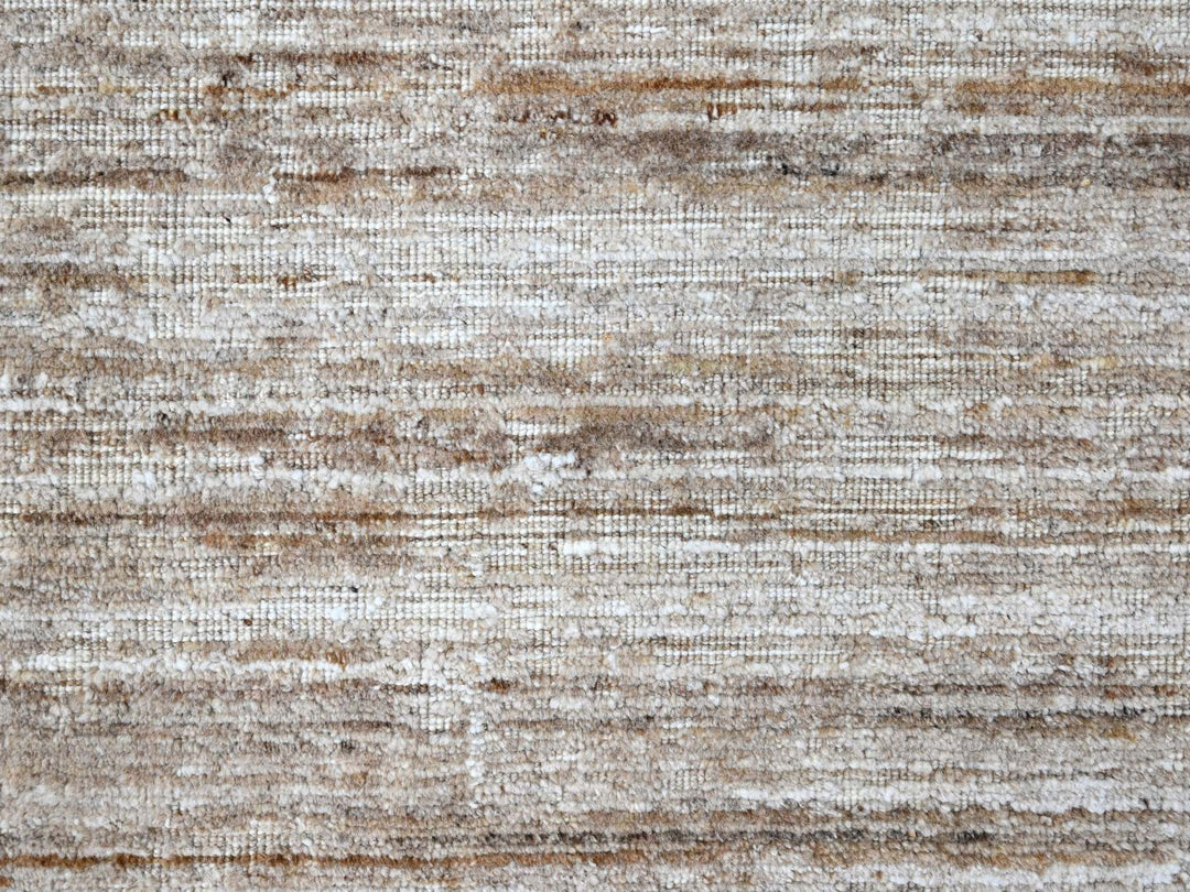 8'0" x 10'0" New Hand Loomed Brown Wool & Silk Rectangle Oriental Rug - MOA10210269