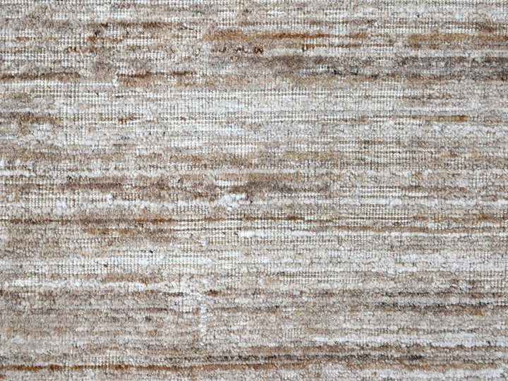 8'0" x 10'0" New Hand Loomed Brown Wool & Silk Rectangle Oriental Rug - MOA10210269