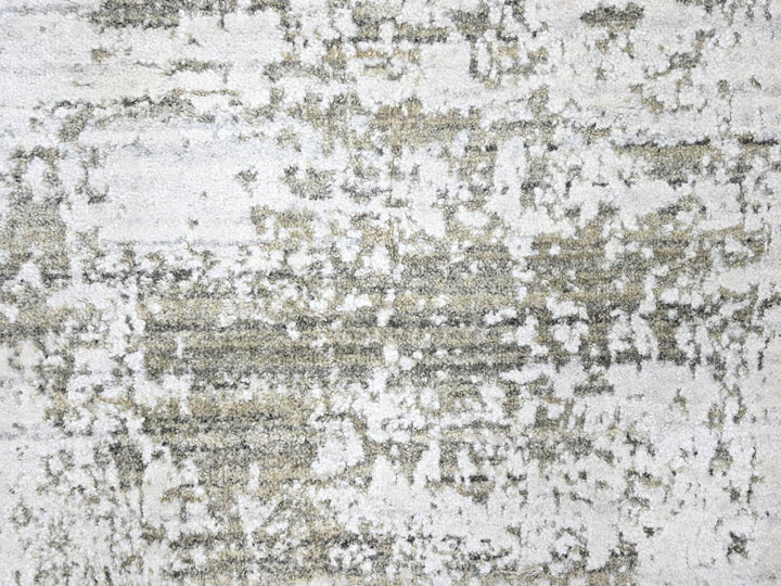 8'0" x 9'11" New Hand Loomed Ivory Wool & Silk Rectangle Oriental Rug - MOA10210281