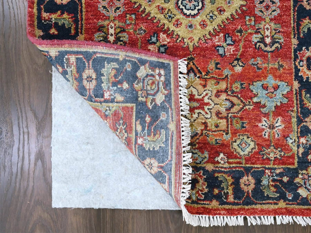 2'7" x 8'2" New Hand Knotted Red Wool Runner Oriental Rug - MOA10210295