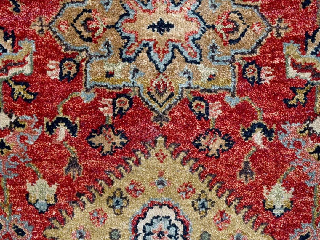2'7" x 8'2" New Hand Knotted Red Wool Runner Oriental Rug - MOA10210295