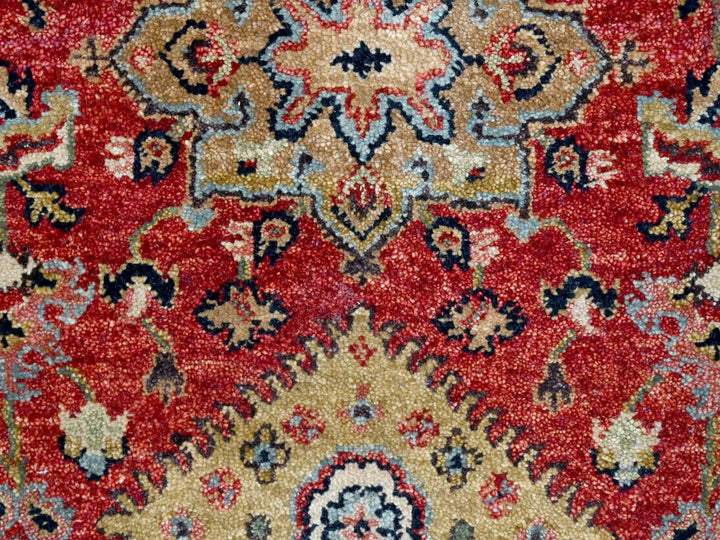 2'7" x 8'2" New Hand Knotted Red Wool Runner Oriental Rug - MOA10210295