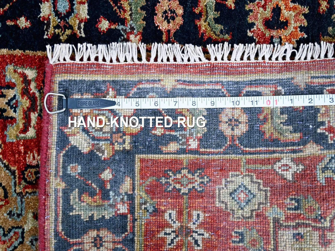 2'7" x 8'2" New Hand Knotted Red Wool Runner Oriental Rug - MOA10210295