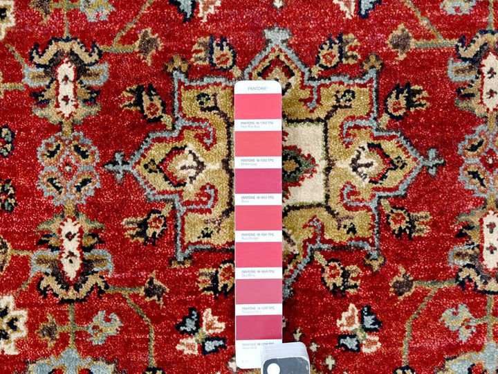 3'0" x 5'0" New Hand Knotted Red Wool Rectangle Oriental Rug - MOA10210297