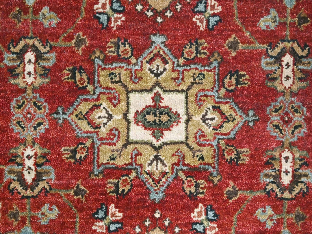 3'0" x 5'0" New Hand Knotted Red Wool Rectangle Oriental Rug - MOA10210297