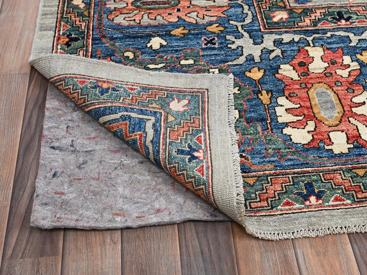 12'0" x 14'10" New Hand Knotted Grey Wool Rectangle Oriental Rug - MOA1021050