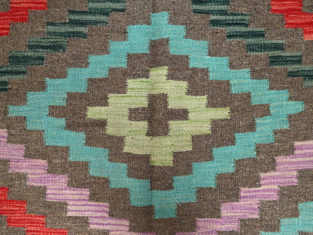 2'9" x 9'10" New Hand Woven Grey Wool Runner Oriental Rug - MOA1021170