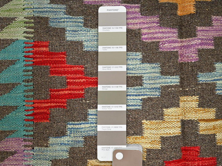 2'9" x 9'10" New Hand Woven Grey Wool Runner Oriental Rug - MOA1021170