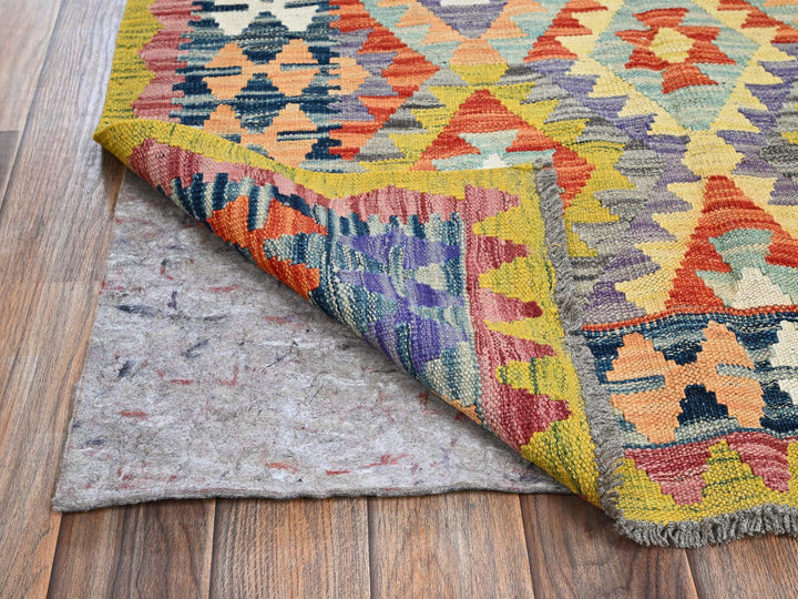 3'4" x 4'11" New Hand Woven Multicolored Wool Rectangle Oriental Rug - MOA1021185