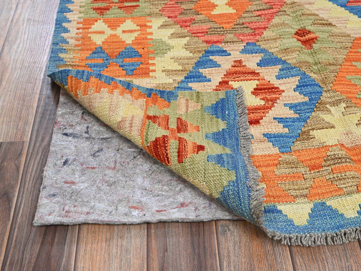 3'3" x 4'11" New Hand Woven Multicolored Wool Rectangle Oriental Rug - MOA1021190