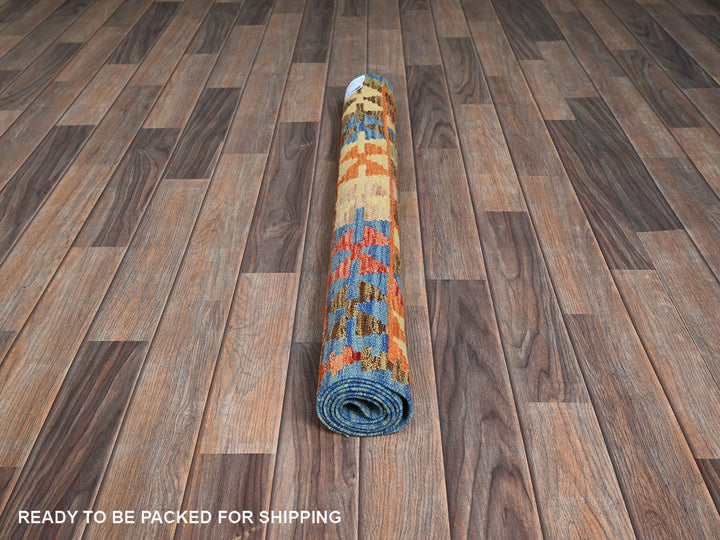 3'3" x 4'11" New Hand Woven Multicolored Wool Rectangle Oriental Rug - MOA1021190