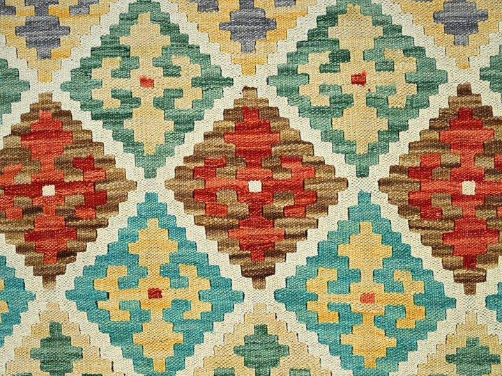 4'9" x 6'7" New Hand Woven Ivory Wool Rectangle Oriental Rug - MOA1021202