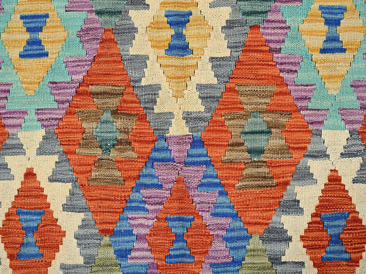 4'7" x 6'2" New Hand Woven Multicolored Wool Rectangle Oriental Rug - MOA1021204