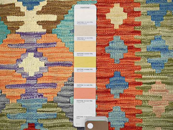 9'5" x 12'6" New Hand Woven Multicolored Wool Rectangle Oriental Rug - MOA1021213