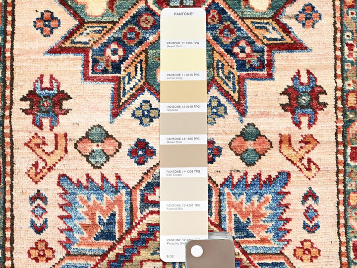 2'8" x 35'3" New Hand Knotted Beige Wool Runner Oriental Rug - MOA102125