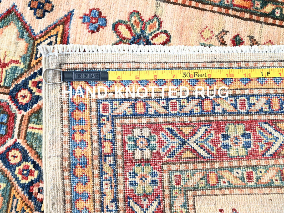 2'8" x 35'3" New Hand Knotted Beige Wool Runner Oriental Rug - MOA102125