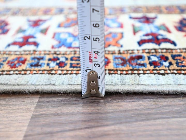 2'11" x 22'7" New Hand Knotted Grey Wool Runner Oriental Rug - MOA102126