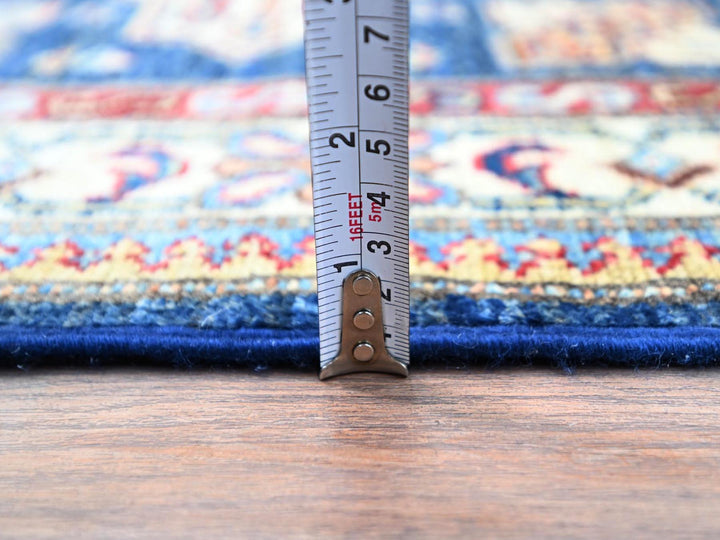 2'8" x 11'9" New Hand Knotted Blue Wool Runner Oriental Rug - MOA102133