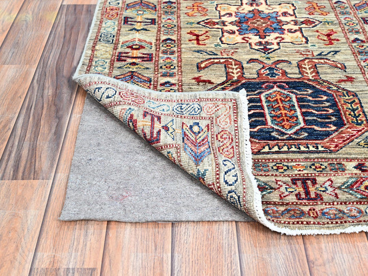 2'9" x 11'7" New Hand Knotted Grey Wool Runner Oriental Rug - MOA102135