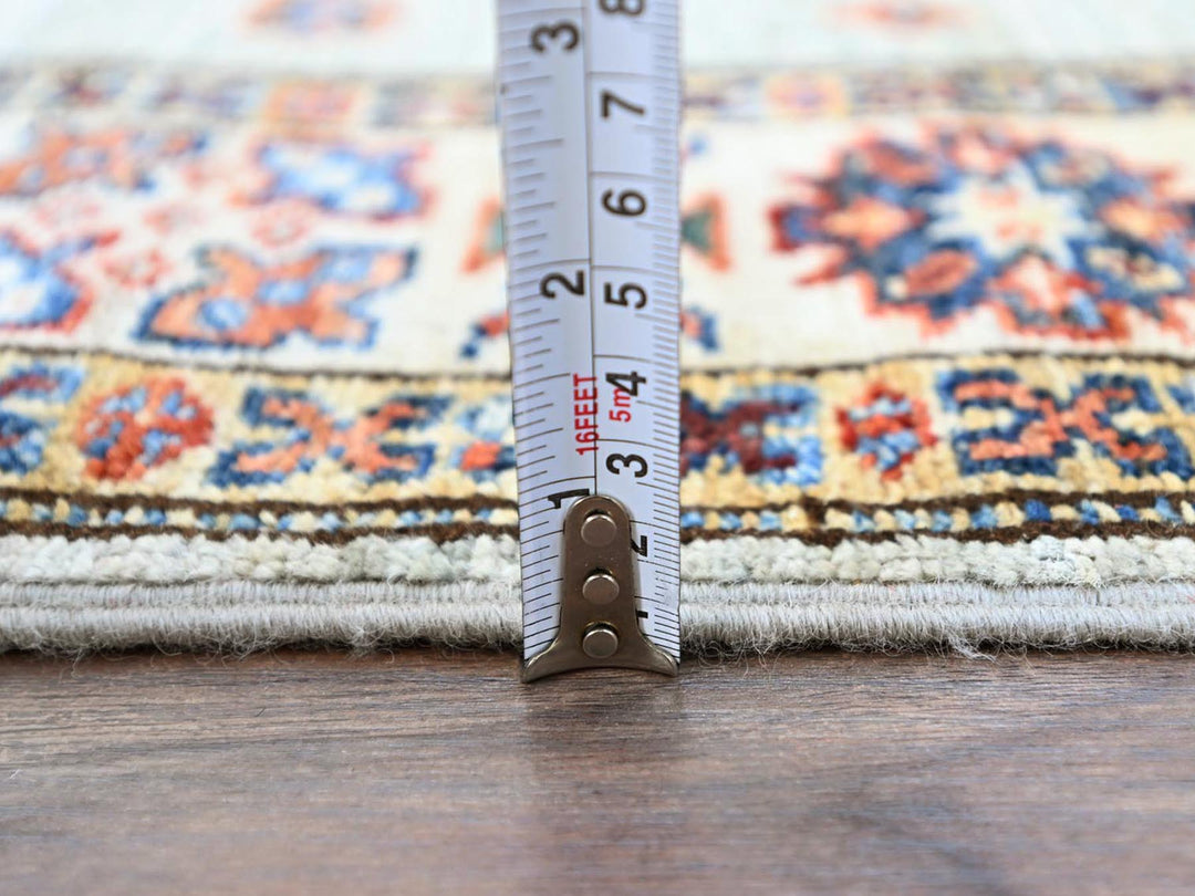 2'9" x 15'5" New Hand Knotted Grey Wool Runner Oriental Rug - MOA102190