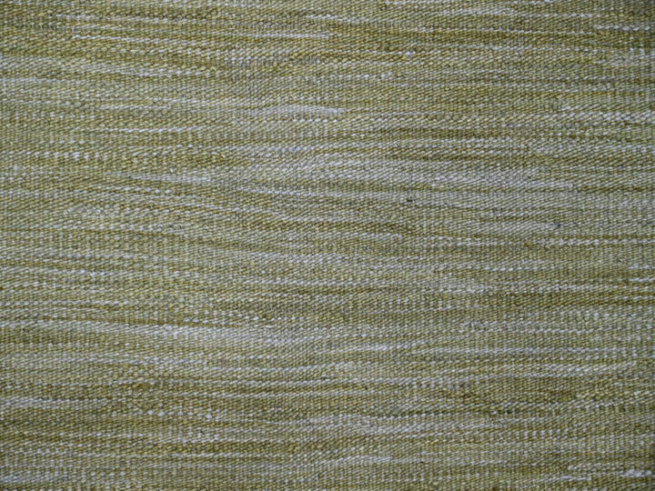 8'8" x 12'0" New Hand Woven Green Wool Rectangle Oriental Rug - MOA10220097