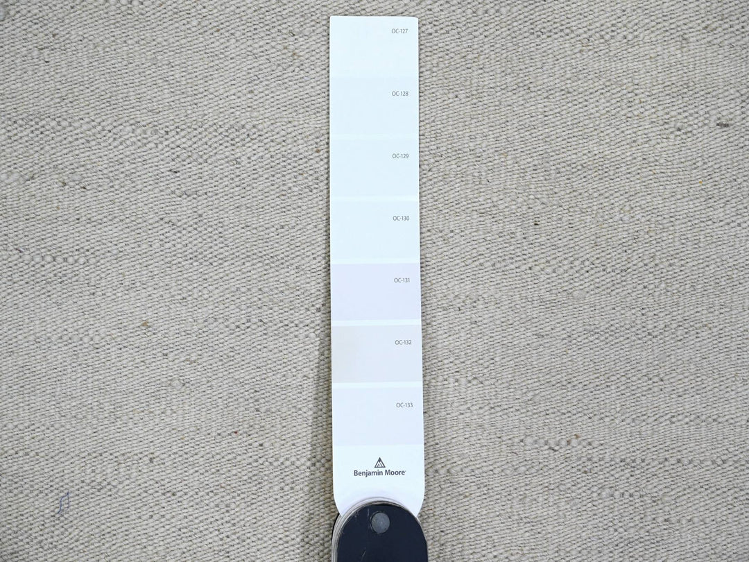 9'0" x 12'0" New Hand Woven Ivory Wool Rectangle Oriental Rug - MOA10220099