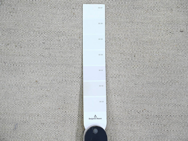 9'0" x 12'0" New Hand Woven Ivory Wool Rectangle Oriental Rug - MOA10220099