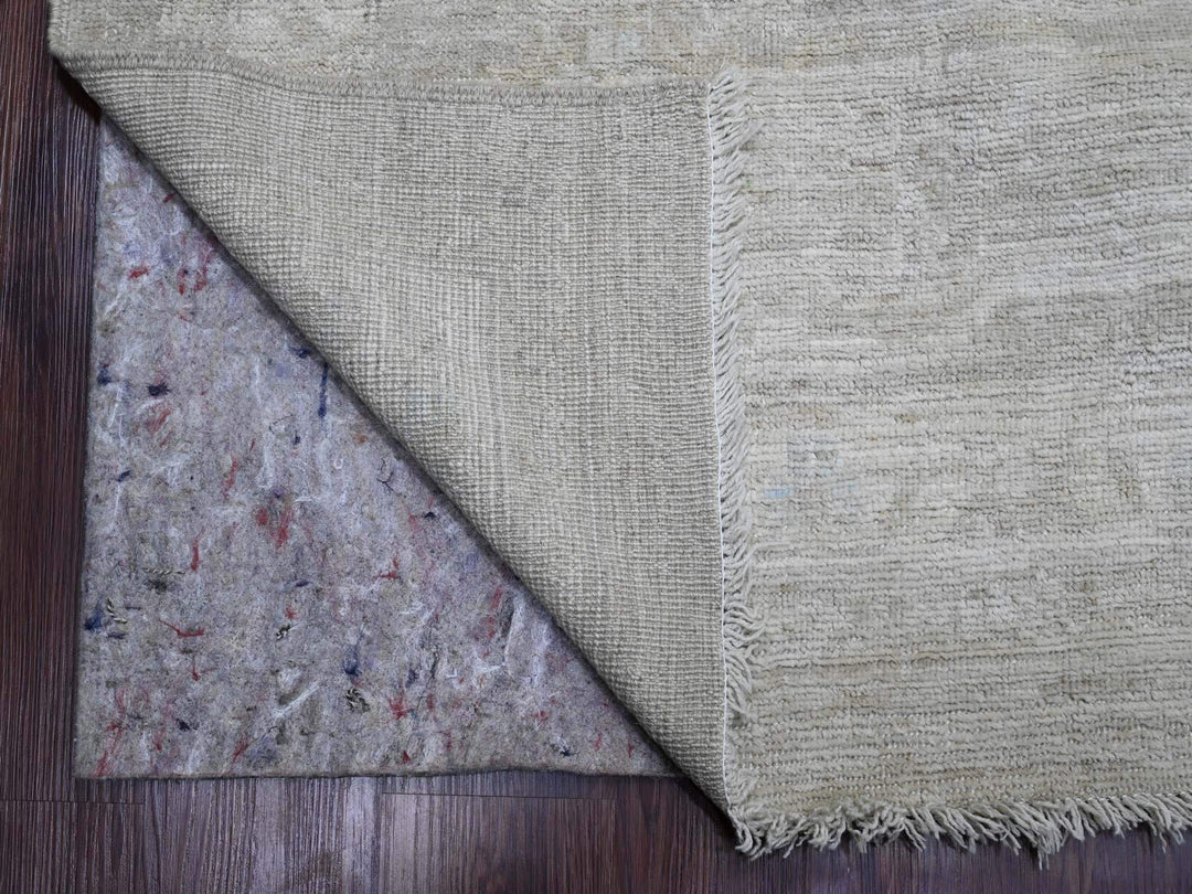 14'0" x 19'6" New Hand Knotted Grey Wool Rectangle Oriental Rug - MOA10220183