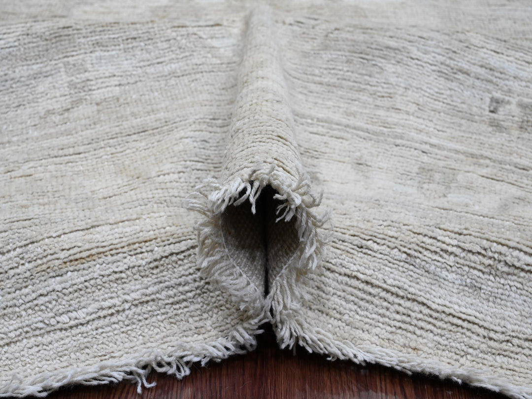 14'0" x 19'6" New Hand Knotted Grey Wool Rectangle Oriental Rug - MOA10220183