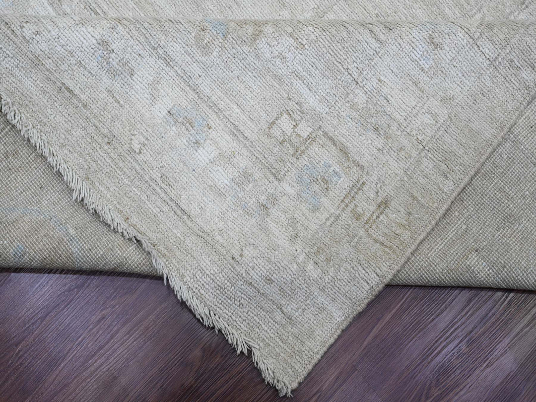 14'0" x 19'6" New Hand Knotted Grey Wool Rectangle Oriental Rug - MOA10220183