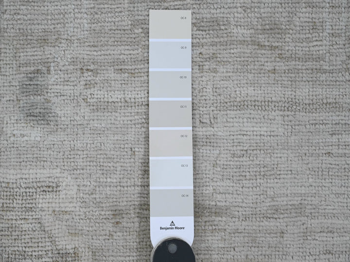 14'0" x 19'6" New Hand Knotted Grey Wool Rectangle Oriental Rug - MOA10220183