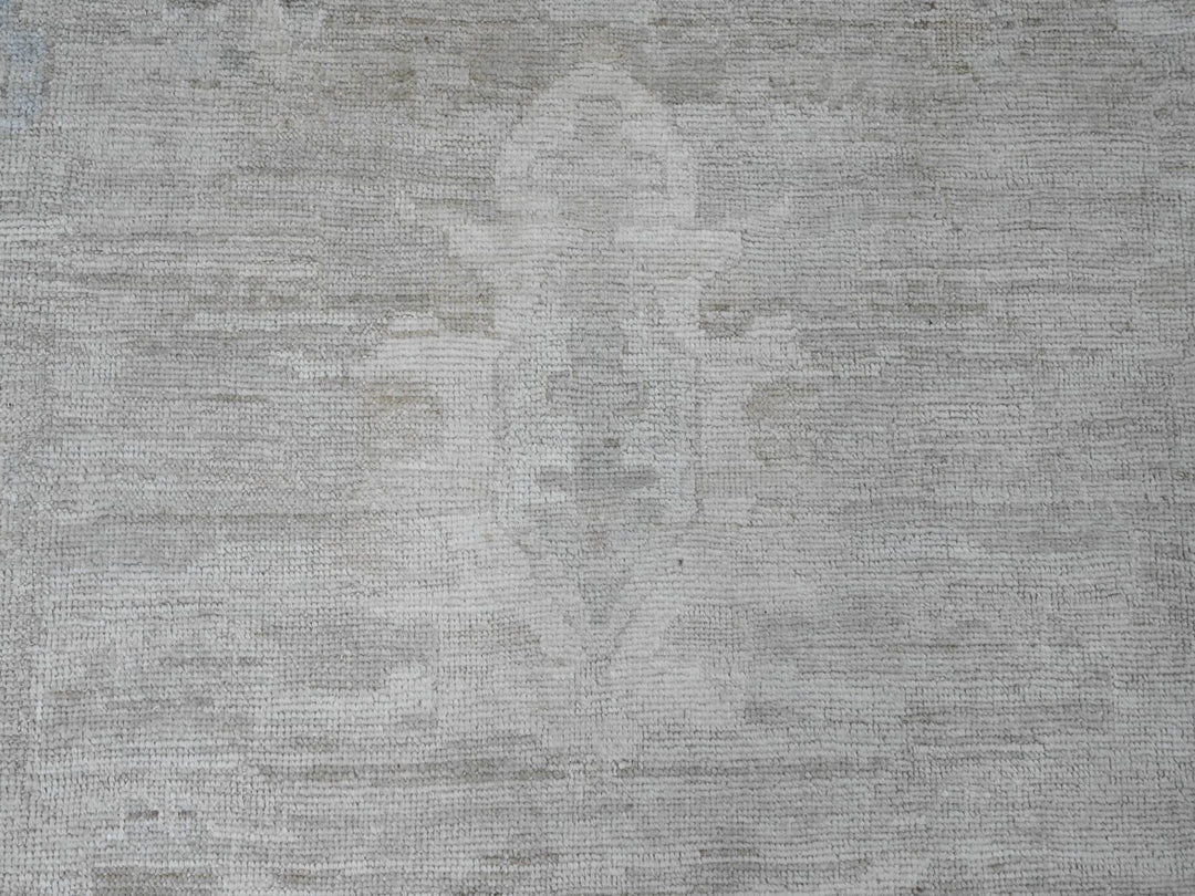 14'0" x 19'6" New Hand Knotted Grey Wool Rectangle Oriental Rug - MOA10220183