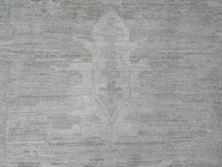14'0" x 19'6" New Hand Knotted Grey Wool Rectangle Oriental Rug - MOA10220183