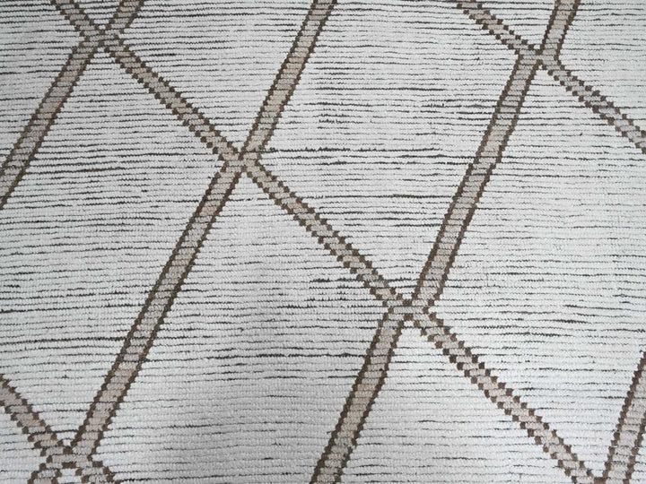 15'9" x 23'5" New Hand Knotted Ivory Wool Rectangle Oriental Rug - MOA10220232