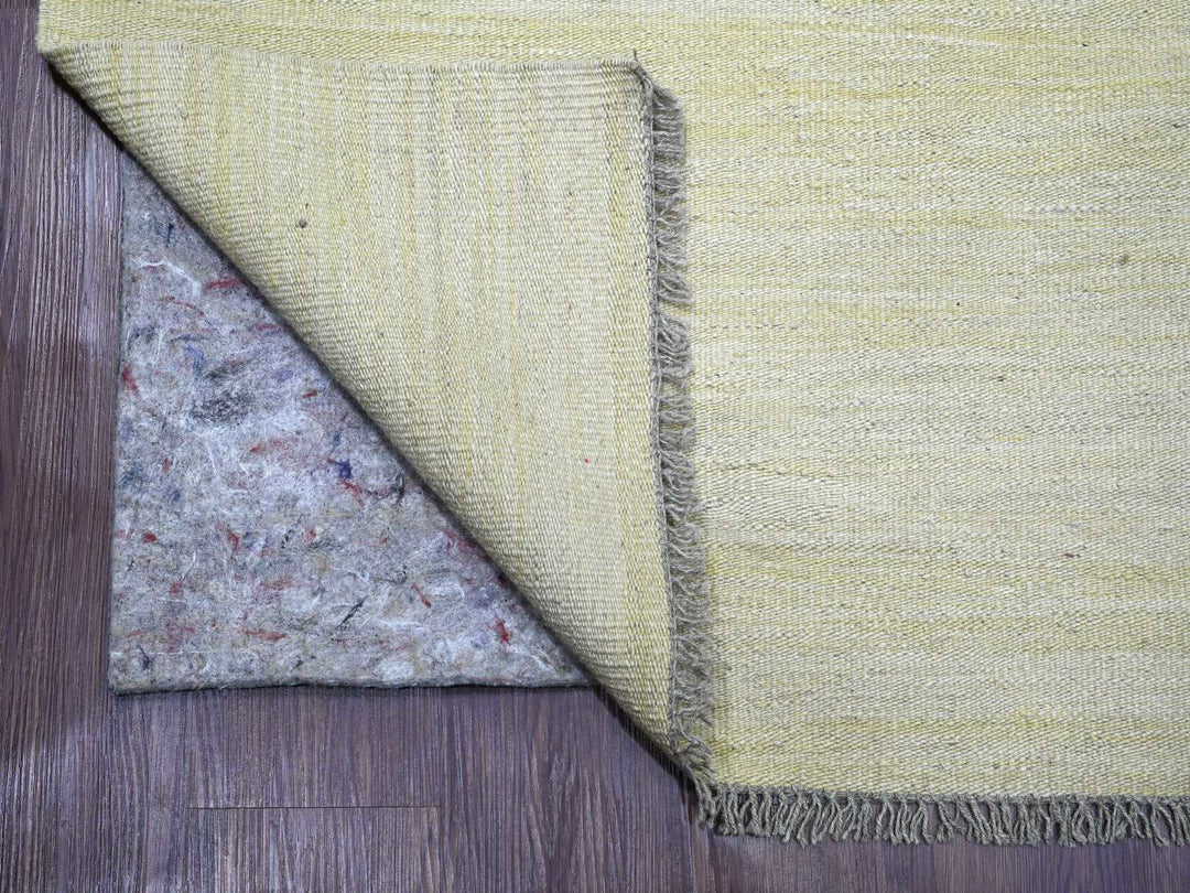 8'9" x 12'4" New Hand Woven Beige Wool Rectangle Oriental Rug - MOA10220947