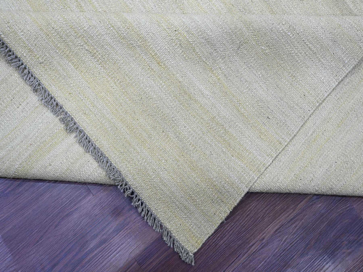 8'9" x 12'4" New Hand Woven Beige Wool Rectangle Oriental Rug - MOA10220947