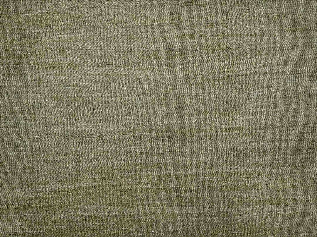 9'1" x 12'0" New Hand Woven Green Wool Rectangle Oriental Rug - MOA10220949