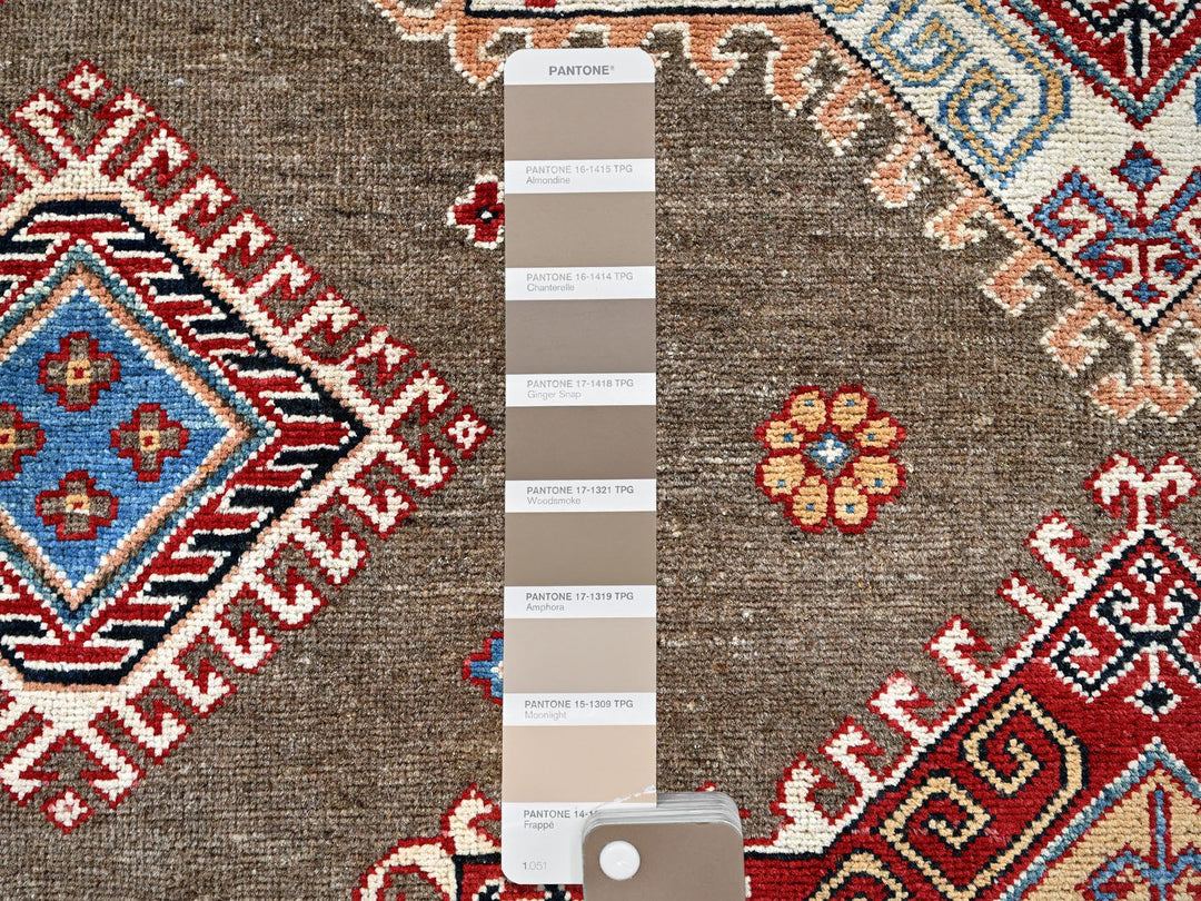 8'2" x 9'11" New Hand Knotted Brown Wool Rectangle Oriental Rug - MOA102305