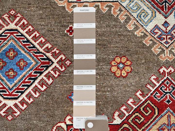 8'2" x 9'11" New Hand Knotted Brown Wool Rectangle Oriental Rug - MOA102305