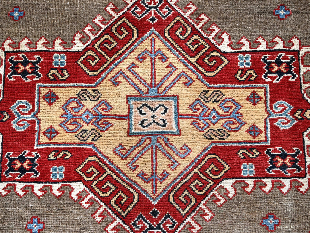 8'2" x 9'11" New Hand Knotted Brown Wool Rectangle Oriental Rug - MOA102305