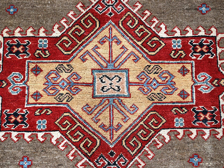 8'2" x 9'11" New Hand Knotted Brown Wool Rectangle Oriental Rug - MOA102305