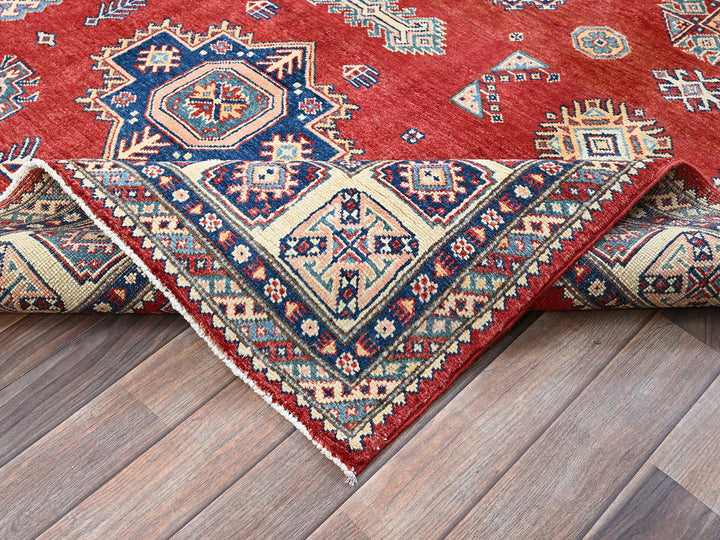 6'0" x 8'11" New Hand Knotted Red Wool Rectangle Oriental Rug - MOA102314