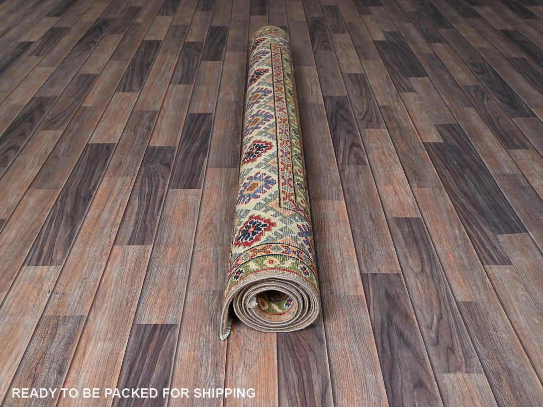 4'11" x 6'9" New Hand Knotted Brown Wool Rectangle Oriental Rug - MOA102329