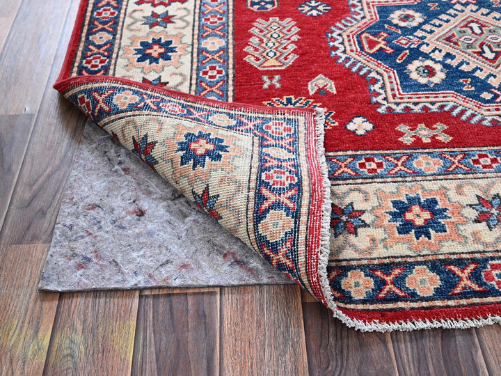 4'10" x 7'0" New Hand Knotted Red Wool Rectangle Oriental Rug - MOA102330